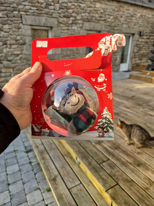 Boule de noel pour chat